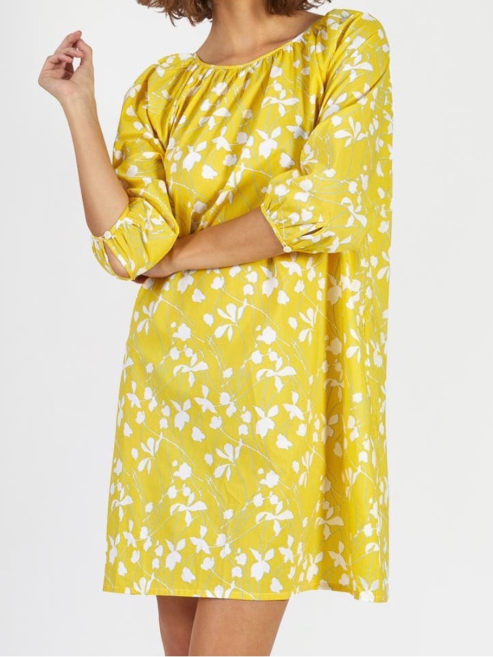 Sleepy Jones Lily Night Dress in Sunshine Floral Size XS